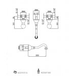Webert Karenina Bateria umywalkowa podtynkowa 3-otworowa chrom KA750404.015
