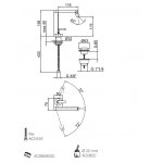 Webert Living Bateria bidetowa 1-otworowa z korkiem klik klak chrom LV840101.015