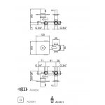 Webert Living Bateria prysznicowa termostatyczna podtynkowa z zaworem chrom LV971302.015