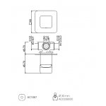   Webert One-X Bateria prysznicowa podtynkowa jednouchwytowa czarny mat OX880101.560