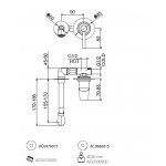 Webert Opera moderna Bateria umywalkowa podtynkowa jednouchwytowa chrom OE830606.015