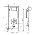   Werit JOMOTech SLK Stelaż podtynkowy do WC 103-000000005 W MAGAZYNIE !!!