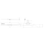 Wiper Intensi 316 UNO Odpływ liniowy 120 silver brush 500.0258.32.120