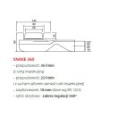      Wiper New Invisible Odpływ liniowy z syfonem snake 360 - 80 cm 500.0748.00.080 W MAGAZYNIE !!!