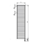 Zehnder Subway Grzejnik 110x45 cm Biały SUBSS100045ECZD