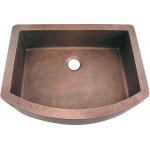 Zlew kuchenny Jednokomorowy Cobre miedziany młotkowany 84x62 cm SLZJ-001