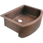 Zlew kuchenny Jednokomorowy Cobre miedziany młotkowany 84x62 cm SLZJ-001