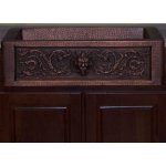 Zlew kuchenny Jednokomorowy Retro Cobre miedziany młotkowany 91x56 cm SLZJ-004