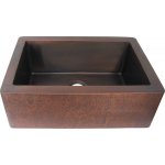 Zlew kuchenny Jednokomorowy Retro Cobre miedziany młotkowany 75x50 cm SLZJ-006