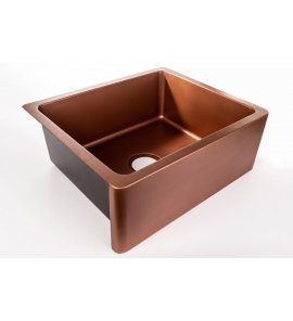 Zlewozmywak Jednokomorowy Cobre miedziany gładki 60x50 cm SLANNAG