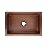 Zlewozmywak Jednokomorowy Cobre miedziany gładki 80x50 cm SLJULIA