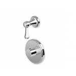 Zucchetti Agora Classic Bateria natryskowa termostatyczna podtynkowa 1/2" z zaworem odcinającym element zewnętrzny chrom ZAM659