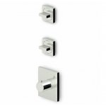 Zucchetti Aguablu Bateria natryskowa termostatyczna podtynkowa 1/2" z 2 zaworami odcinającymi element zewnętrzny chrom ZA5660