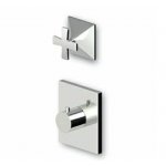 Zucchetti Bellagio Bateria natryskowa termostatyczna podtynkowa 1/2" z zaworem odcinającym element zewnętrzny chrom ZB1659