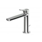 Zucchetti Brim Bateria umywalkowa jednouchwytowa z wydłużoną wylewką z korkiem 1¼” chrom ZBR380