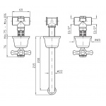 Zucchetti Delfi Bateria umywalkowa chrom Z46699
