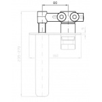 Zucchetti element montażowy baterii umywalkowej R99815