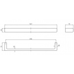 Zucchetti Uchwyt na ręcznik 450 mm chrom ZAC921