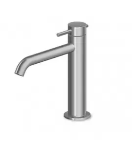 Zucchetti Helm Bateria umywalkowa 1-otworowa z wydłużoną wylewką bez korka automatycznego inox ZHE688.X
