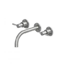 Zucchetti Helm Bateria umywalkowa 3-otworowa podtynkowa 175 mm inox ZHL760.X