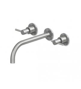 Zucchetti Helm Bateria umywalkowa 3-otworowa podtynkowa 230 mm element zewnętrzny inox ZHL761.X