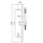 Zucchetti Helm Zestaw prysznicowy inox Z95218.X