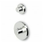 Zucchetti Isy Bateria natryskowa termostatyczna podtynkowa 1/2" z zaworem odcinającym element zewnętrzny chrom ZD1659