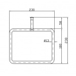 Zucchetti Isybagno Uchwyt na Ręcznik pierścieniowy chrom ZAC325
