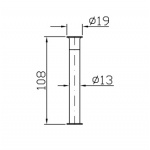 Zucchetti Isybagno Uchwyt na Papier Toaletowy chrom ZAC330