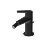 Zucchetti Medameda Bateria bidetowa jednootworowa z korkiem automatycznym Brushed Total Black PVD ZMM387.P81