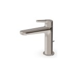 Zucchetti Medameda Bateria umywalkowa jednootworowa z korkiem automatycznym Brushed Nikiel ZMM711.C3