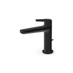 Zucchetti Medameda Bateria umywalkowa jednootworowa z korkiem automatycznym Brushed Total Black PVD ZMM711.P81