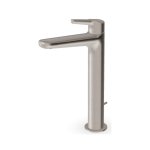 Zucchetti Medameda Bateria umywalkowa jednootworowa wysoka z korkiem automatycznym Brushed Nickiel ZMM712.C3