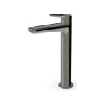 Zucchetti Medameda Bateria umywalkowa jednootworowa wysoka bez korka Metal Black ZMM715.C50