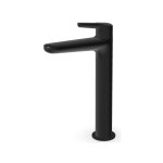 Zucchetti Medameda Bateria umywalkowa jednootworowa wysoka bez korka Brushed Total Black PVD ZMM715.P81
