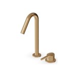 Zucchetti Medameda Bateria umywalkowa 2-otworowa wysoka Brushed British Gold PVD ZMM418.P31