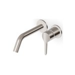 Zucchetti Medameda Bateria umywalkowa podtynkowa 2-otworowa 175 mm - element zewnętrzny Brushed Nickiel ZMM679.C3