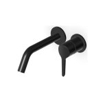 Zucchetti Medameda Bateria umywalkowa podtynkowa 2-otworowa 175 mm - element zewnętrzny Brushed Total Black PVD ZMM679.P81
