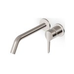 Zucchetti Medameda Bateria umywalkowa podtynkowa 2-otworowa 215 mm - element zewnętrzny Brushed Nickiel ZMM678.C3