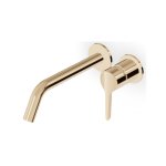 Zucchetti Medameda Bateria umywalkowa podtynkowa 2-otworowa 215 mm - element zewnętrzny British Gold PVD ZMM678.P30