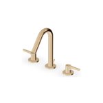 Zucchetti Medameda Bateria umywalkowa 3-otworowa z korkiem automatycznym British Gold PVD ZMM5503.P30