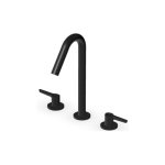 Zucchetti Medameda Bateria umywalkowa 3-otworowa bez korka Brushed Total Black PVD ZMM5507.P81