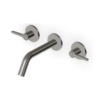 Zucchetti Medameda Bateria umywalkowa 3-otworowa 175 mm podtynkowa - element zewnętrzny Metal Black ZMM5765.C50