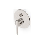 Zucchetti Medameda Bateria wannowo-natryskowa podtynkowa - element zewnętrzny Brushed Nickiel ZMM775.C3
