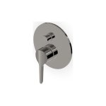 Zucchetti Medameda Bateria wannowo-natryskowa podtynkowa - element zewnętrzny Metal Black ZMM775.C50