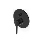 Zucchetti Medameda Bateria wannowo-natryskowa podtynkowa - element zewnętrzny Brushed Total Black PVD ZMM775.P81