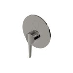Zucchetti Medameda Bateria wannowo-natryskowa podtynkowa - element zewnętrzny Metal Black ZMM776.C50