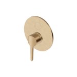 Zucchetti Medameda Bateria wannowo-natryskowa podtynkowa - element zewnętrzny Brushed British Gold PVD ZMM776.P31