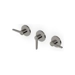 Zucchetti Medameda Bateria wannowo-natryskowa podtynkowa 2-drożna - element zewnętrzny Metal Black ZMM5695.C50