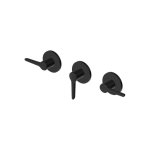 Zucchetti Medameda Bateria wannowo-natryskowa podtynkowa 2-drożna - element zewnętrzny Brushed Total Black PVD ZMM5695.P81